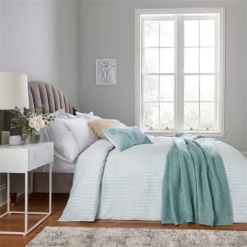 Katie Piper Restore Candy Stripe Duvet Cover Set - Green