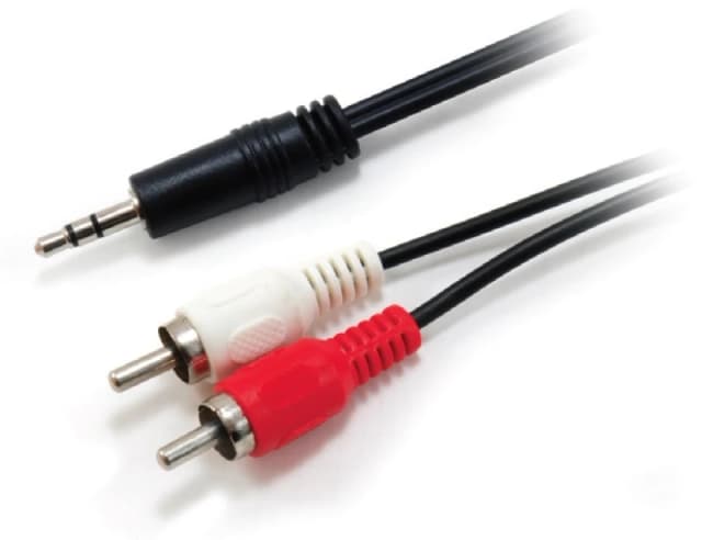 Equip 3.5mm Male to 2xRCA Male Stereo Audio Cable. 2.5m