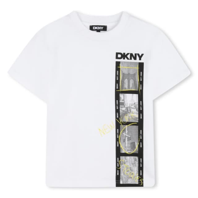 DKNY SS T Shirt Jn63 Regular Fit T-Shirts 6Y White 59605701155