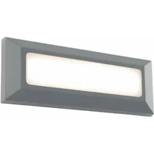 Loops - Outdoor IP65 Pathway Guide Light - Direct 3W Warm White LED - Gray abs Plastic