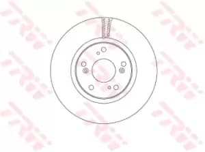 TRW Brake disc DF6689 Brake rotor,Brake discs HONDA,CIVIC IX (FK),CIVIC X Schragheck (FC_, FK),CIVIC IX Tourer (FK)