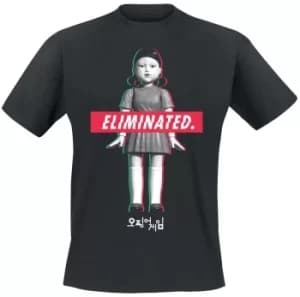 Squid Game Elimination Doll T-Shirt black