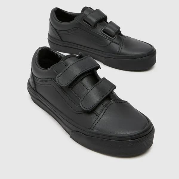 Vans Black old skool v Junior trainers Black UK 13 (EU 31)