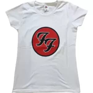 Foo Fighters - FF Logo Ladies XX-Large T-Shirt - White