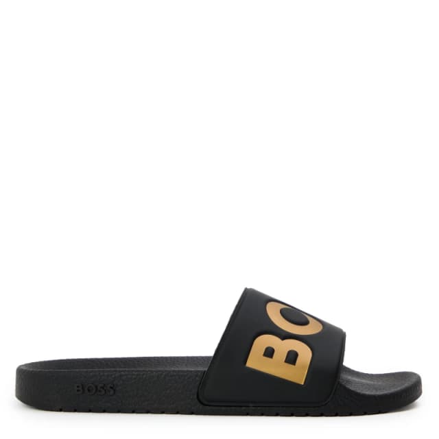 Boss Kids Slider Slippers Black male 5 (38)