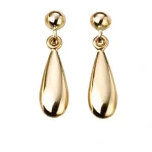 Elements Gold 9CT Yellow Gold Lariat Matching Tear Drop Earrings GE2067