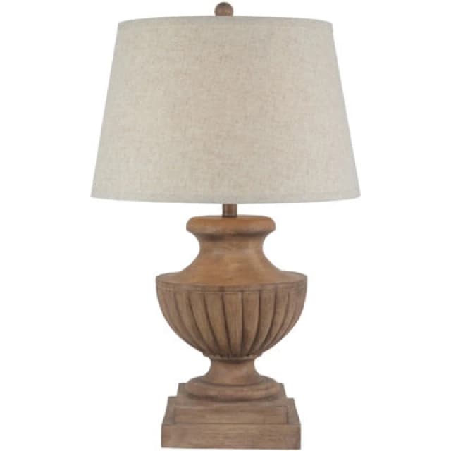 Hill Interiors Marbelle Table Lamp With Edged Linen Shade