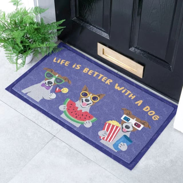Native Natural Life Is Better With A Dog Doormat (70 X 40Cm)
