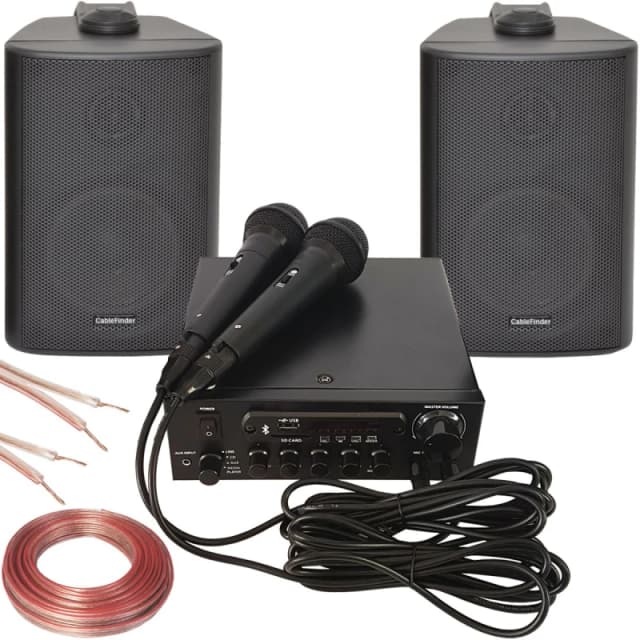 Loops Bluetooth Karaoke System Kit Wireless Amplifier Player Speakers & Microphones Multi unisex