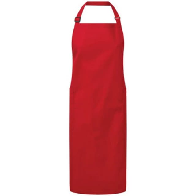 Premier Premier Fairtrade Certified Full Apron in Red Red One Size Unisex 5059699642812