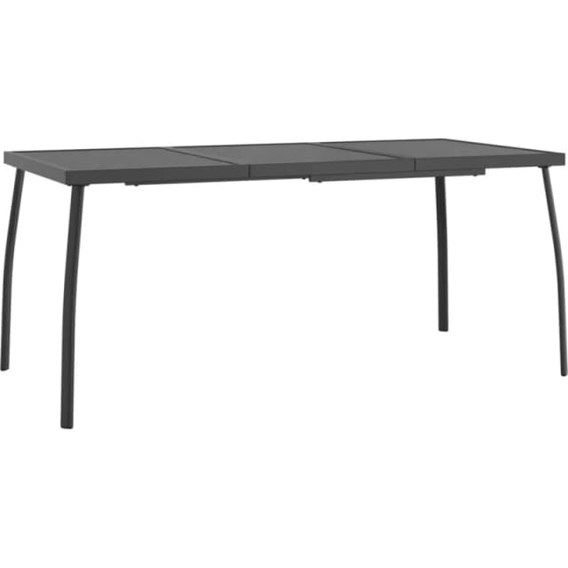 VIDAXL Garden Table Anthracite 165x80x72cm Steel Mesh Vidaxl 8720845775056