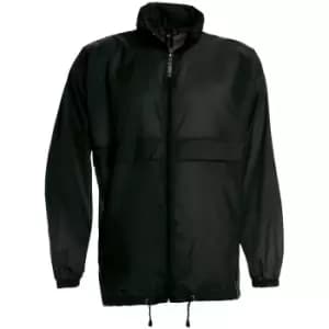 B&C Sirocco Mens Lightweight Jacket / Mens Outer Jackets (3XL) (Black)