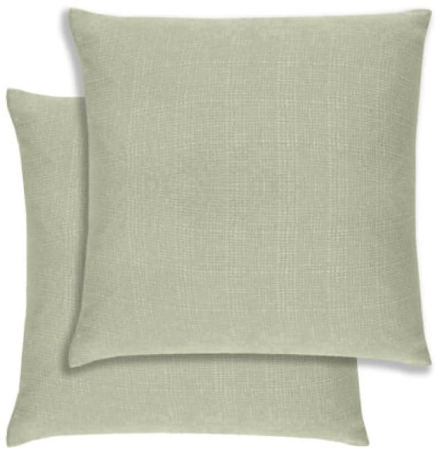 Enhanced Living Pair Of Matrix Green Textured Cushion Covers - 43X43Cm - Cases Only