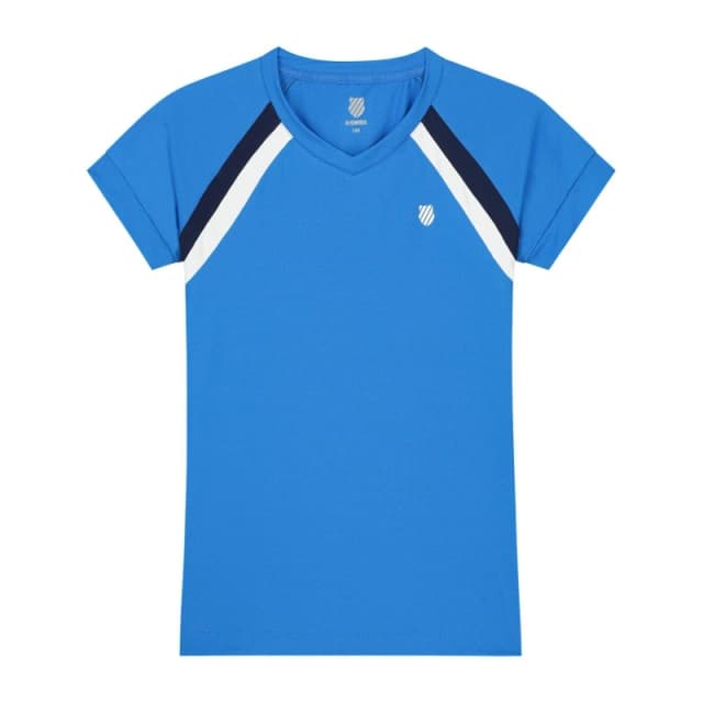 K Swiss Core Training Top Womens Short Sleeve Performance T-Shirts 8 (XS) Blue 63350418310