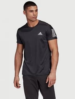 Adidas Own The Run T-Shirt - Black, Size 2XL, Men