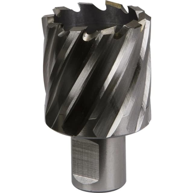 Loops 37mm x 25mm Depth Rotabor Cutter - M2 Steel Annular Metal Core Drill 19mm Shank Metallics