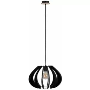 Keter Nora Wire Frame Pendant Ceiling Light Black, 44.5cm, 1x E27