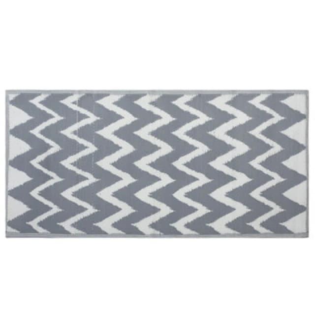 Beliani Outdoor Rug Sirsa Grey 90 X 180 Cm
