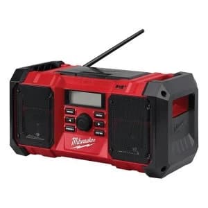 Milwaukee Power Tools M18 JSRDAB-0 DAB Digital Jobsite Radio 240V & 18V Li-ion Bare Unit