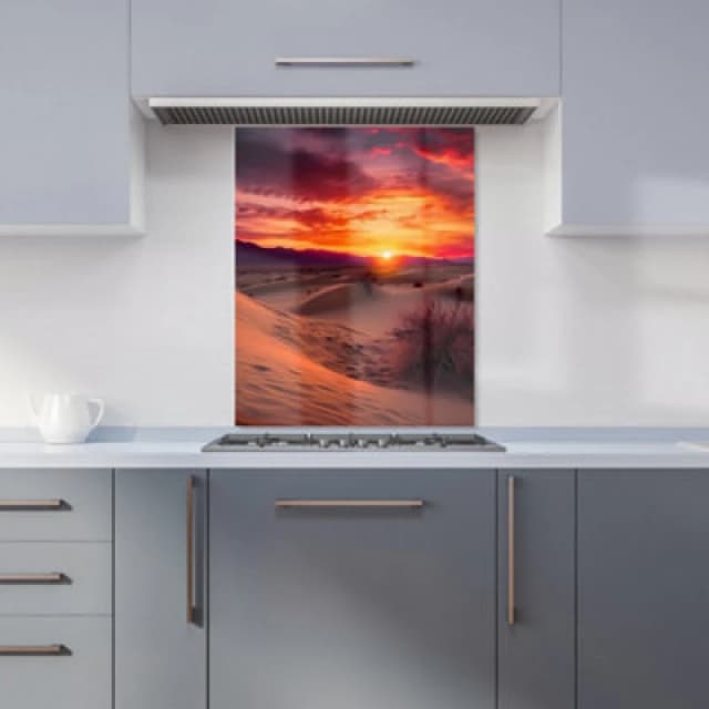 Warren Reed Designer Sunset In The Desert Kitchen Splashback