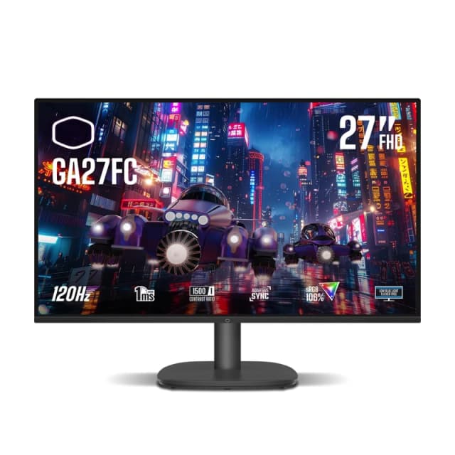 Cooler Master 27" GA27FC-UK 1920x1080 IPS 120hz 1ms Widescreen Gaming Monitor - Black