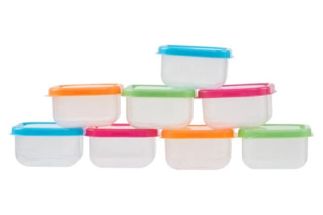 Premier Housewares Mini Storage Containers Set of 8 Mini Storage Plastic Containers Multi