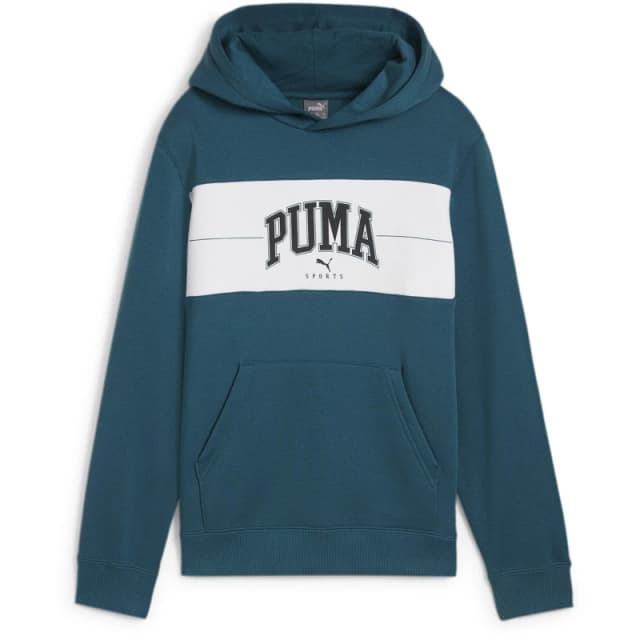 Puma Squad Hoodie Fl B Hoody Unisex Kids - Green Green 7 - 8 Years