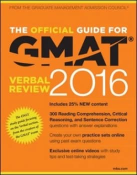 The Official Guide for Gmat Verbal Review 2016 by Gmac Paperback