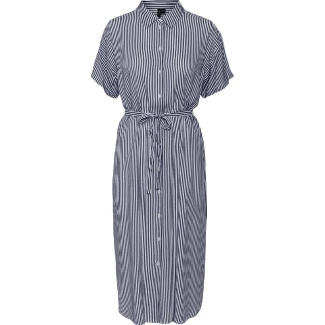 Vero Moda Bumpy Shirt Dress - Blue Blue 8