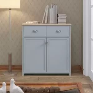 Westbury Sideboard Cabinet 2 Doors 2 Drawers Matt Grey Finish - Grey