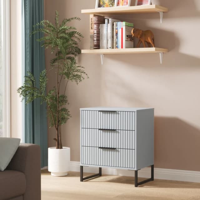 Ready Assembled 2 U Menai 3 Drawer Chest (Ready Assembled) in Light Blue Light Blue Unisex