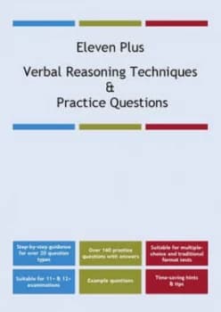 Eleven Plus Verbal Reasoning Techniques and Practice Questions Paperback