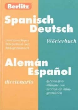 Spanish German Berlitz Dictiona Paperback