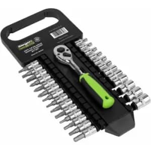 Sealey S01241 Socket & Socket Bit Set 27pc 1/4"Sq Drive WallDrive Metric