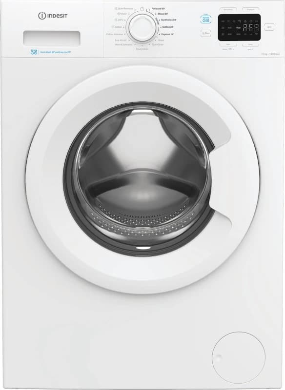 Indesit Push&Go 10KG 1400RPM Washing Machine - White IP1046PUSHGOUK White