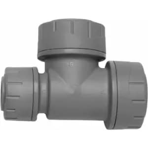 Polypipe - polyplumb end reduced tee 15X10X15MM - Grey