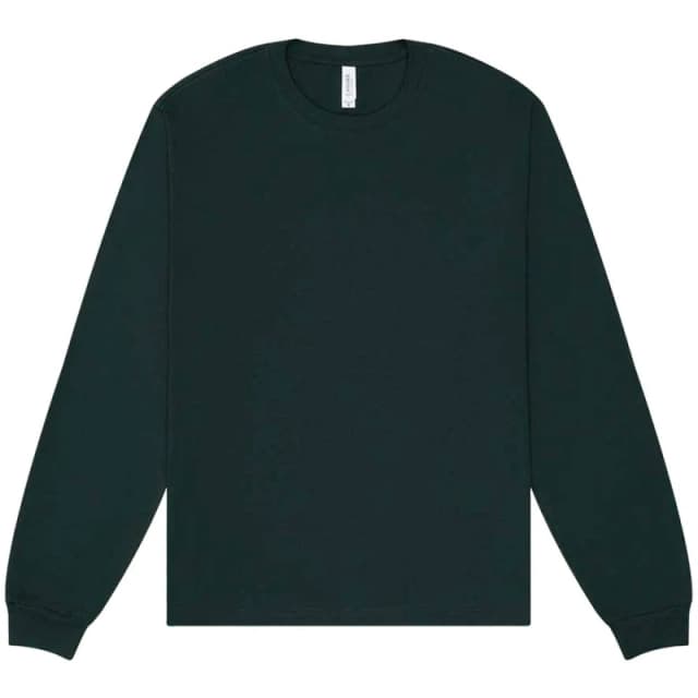 Bella + Canvas Mens Heavyweight Long-Sleeved T-Shirt in Green Size: XS Green Male XS