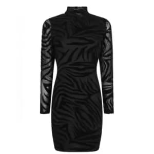 I Saw It First Mesh Bodycon Dress - Black