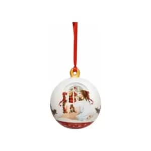Villeroy & Boch - Annual Christmas Edition ball 2022 6.5 x 6.5 x 8 cm, premium porcelain, collector's item