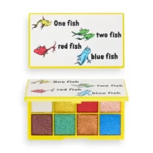 I Heart Revolution x Dr. Seuss One Fish Two Fish Red Fish Blue Fish Eyeshadow Palette