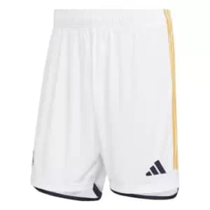 adidas Real Madrid Home Shorts 2023 2024 Adults - White