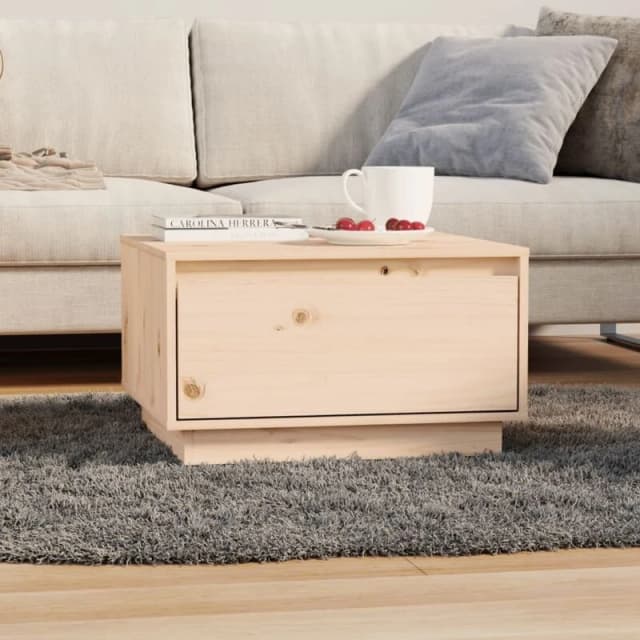 VIDAXL Coffee Table 55x56x32cm Solid Wood Pine Vidaxl 8720286842317
