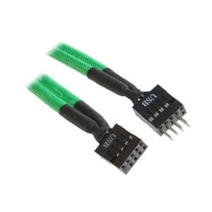 BitFenix Alchemy Internal USB Extension 30cm - sleeved green/black