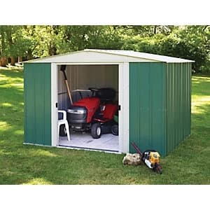 Rowlinson Metal Apex Shed without Floor 10 x 8 ft