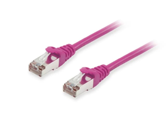 Equip Cat.6A S/FTP Patch Cable. Purple. 0.25m