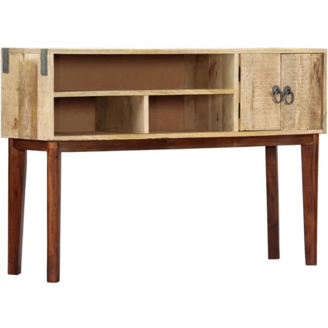VIDAXL Console Table 115x30x76cm Solid Rough Mango Wood Vidaxl 282746