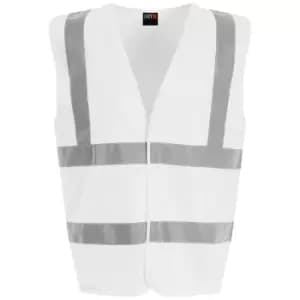 PRO RTX High Visibility Unisex Waistcoat (3XL) (White)
