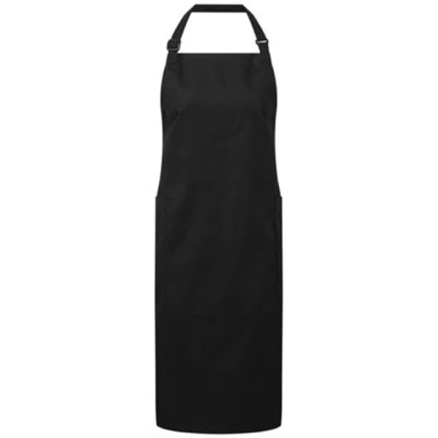 Premier Premier Fairtrade Certified Full Apron in Black One Size Unisex 5059699642775