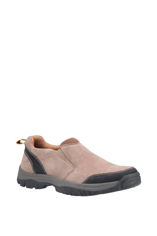 Cotswold Mens Boxwell Slip On Walking Hiking Shoes - UK 7 Brown male GDE2513TAN7