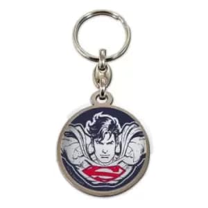 DC Comics Metal Keychain Superman Face 7 cm